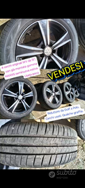 4 cerchi originali WV con gomma già montata