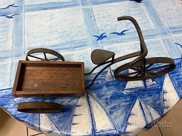 Modellino triciclo vintage