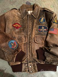 Bomber in pelle Top Gun anni 80