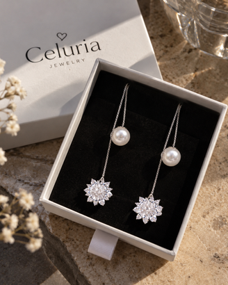Orecchini pendenti in Argento 925 – Luce di Perla