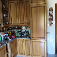 Cucina angolare legno massello + elettrodomestici