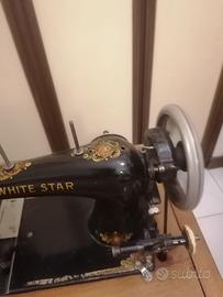 Macchina da cucire White Star d'epoca
