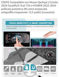 Pellicola protettiva quadro strumenti per Nissan.