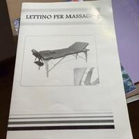 Lettino portatile e scaldalettino massaggi