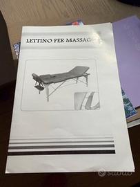 Lettino portatile e scaldalettino massaggi