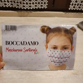 Mascherina sartoriale da farmacia Boccadamo kids