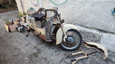 Moto Guzzi Galletto 160 - 1951 con targa libretto