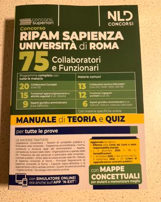 Concorso RIPAM SAPIENZA università di Roma 75