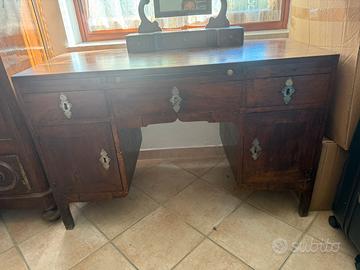 Scrivania antica legno massello