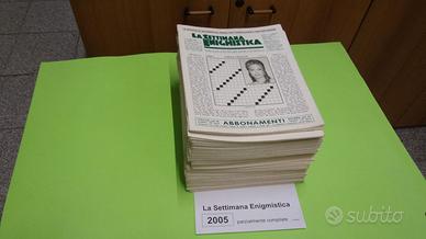LA SETTIMANA ENIGMISTICA, anno 2005, parzialmente