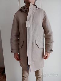 Cappotto Brioni nuovo per uomo M colore Tortora.