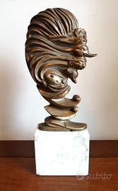 Remo Brindisi "Testa Stilizzata" - Scultura