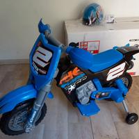  Moto Elettrica per bambini con casco