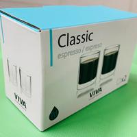 Set 2 Bicchierini da café a doppia camera