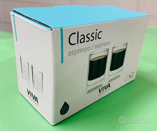 Set 2 Bicchierini da café a doppia camera