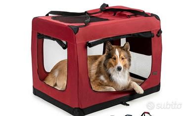 Trasportino pieghevole cani Lionto XL 90x61x65 cm