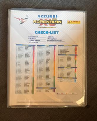 Album figurine AZZURRI ADRENALYN PANINI 2024