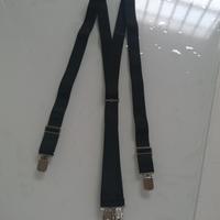 Bretelle uomo nere elasticizzate nuove