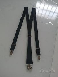 Bretelle uomo nere elasticizzate nuove