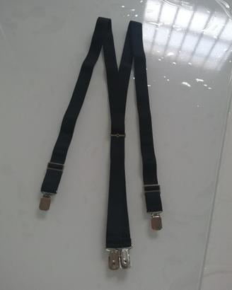 Bretelle uomo nere elasticizzate nuove