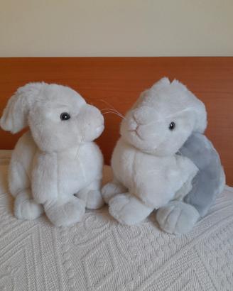 Peluche coppia conigli