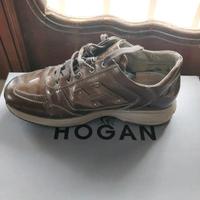 Scarpe vernice Hogan 37 in pelle color nocciola