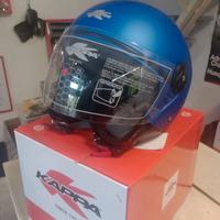 Casco moto scooter kappa kv40 blu taglia S/56