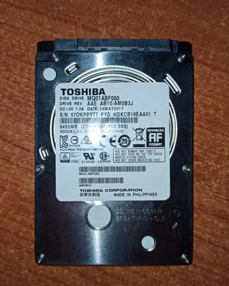 Hard disk 2.5" 500GB Toshiba