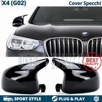 CALOTTE SPECCHIETTI per Bmw X4 G02 Nero Lucido