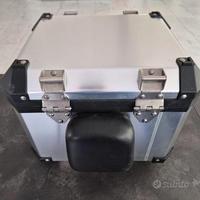 BAULETTO ALLUMINIO 39 L CON SCHIENALE E PIASTRA