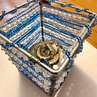 Portacandele tealight con perline