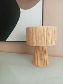 Lampada in rafia 