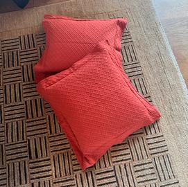 Coppia cuscini arredo corallo