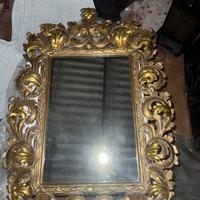 Specchio con foglia oro stile barocco
