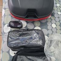 coppia bauletti givi con staffe e borse serbatoio