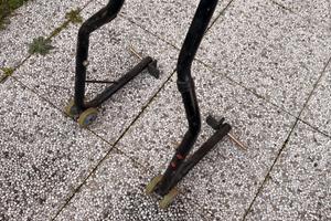 Cavalletto posteriore per moto