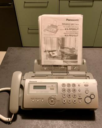 Fax Panasonic KX-FP207 con telefono e manuali