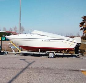 Carrello monoasse per barca