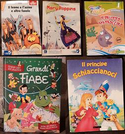 Lotto 5 Libri Grandi Fiabe e Storie per Bambini