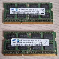 SAMSUNG - Memoria DD3 per Notebook - 2 x 2GB (4GB)