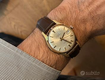 Orologio uomo manuale svizzero cassa dorata