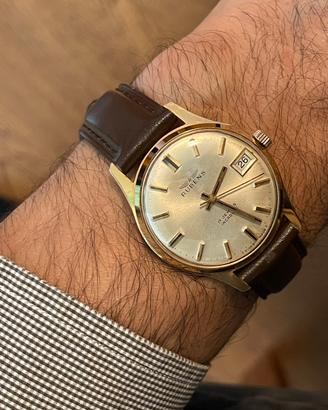Orologio uomo manuale svizzero cassa dorata
