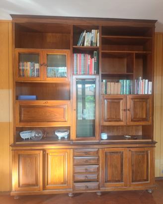 libreria in legno anni 70