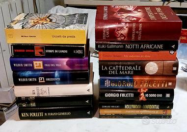 libri Ken Follet, Wilbur Smith, Giorgio Faletti ed