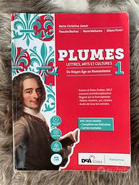 Libro di letteratura francese "Plumes 1"