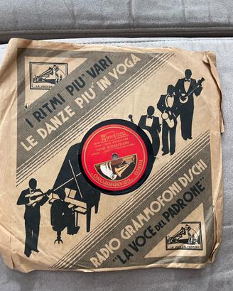 Disco 78 giri in vinile La voce del padrone