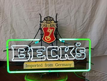 2 insegne luminose beck's