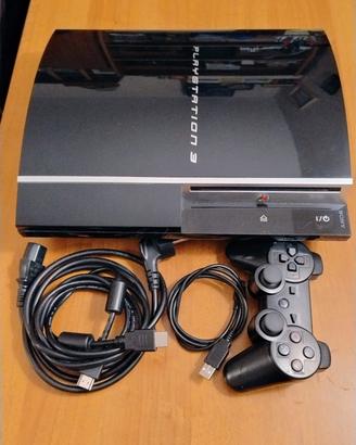 PlayStation 3 fat con gioco e cavi