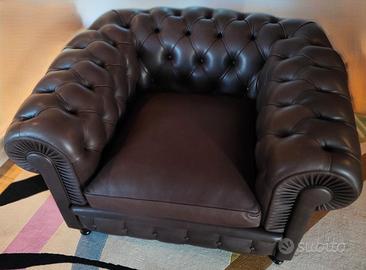 2 Poltrone Frau Chester in pelle