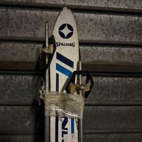 Sci spalding Bianchi compresi di aste